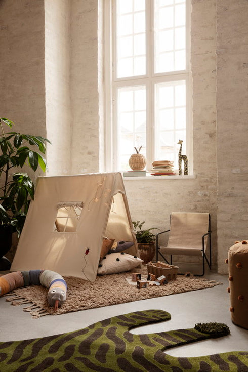 Amass Long Pile Rug / 140x140cm